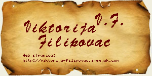 Viktorija Filipovac vizit kartica